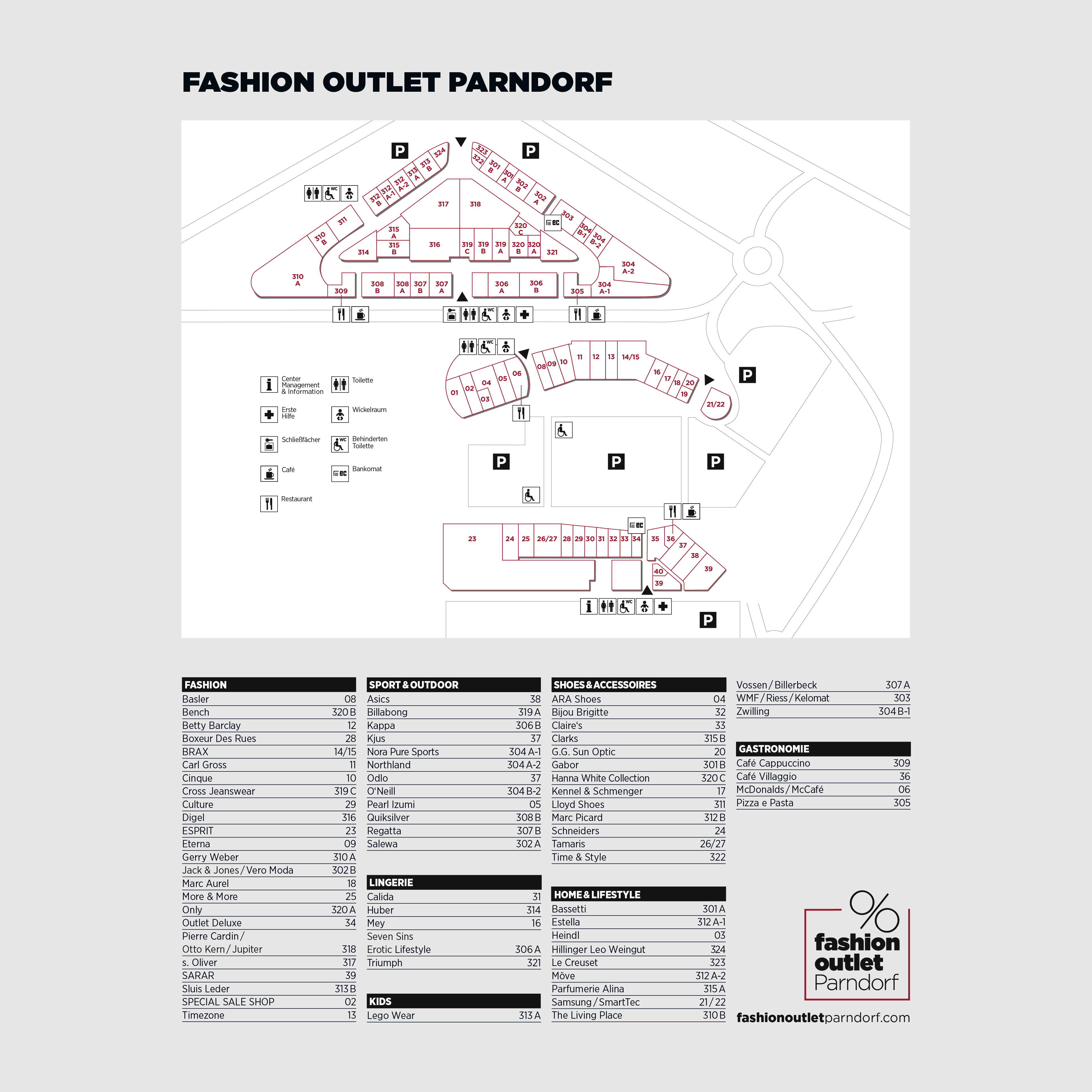 Parndorf Outlet Map - Mammut Sports Group Austria GmbH - 7111